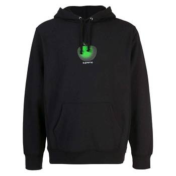 Black Supreme Apple Logo Hoodie | Supreme 101AP